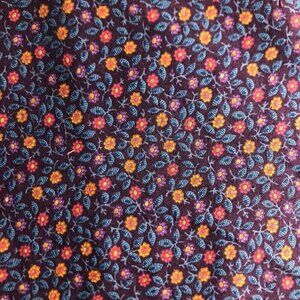 🛒 $18 Quilt Cotton Fabric Material - 2 3/8 yards Eggplant Purple Calico #383